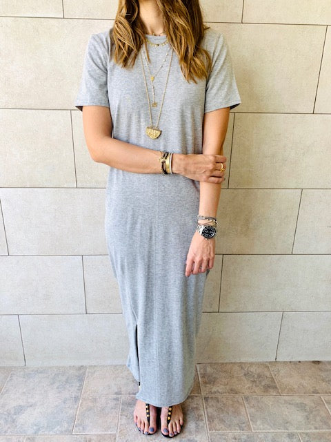 The Basic Grey Tshirt Dress