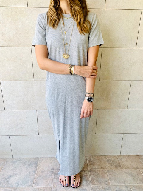The Basic Grey Tshirt Dress