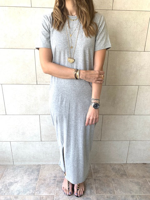 The Basic Grey Tshirt Dress