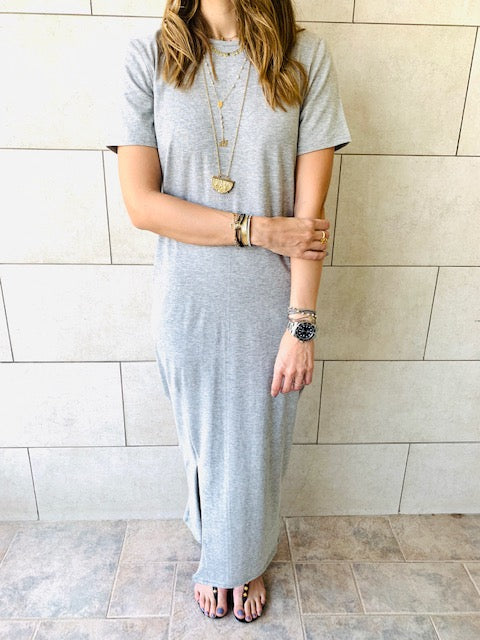 The Basic Grey Tshirt Dress