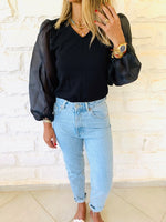 Black Out & About Top