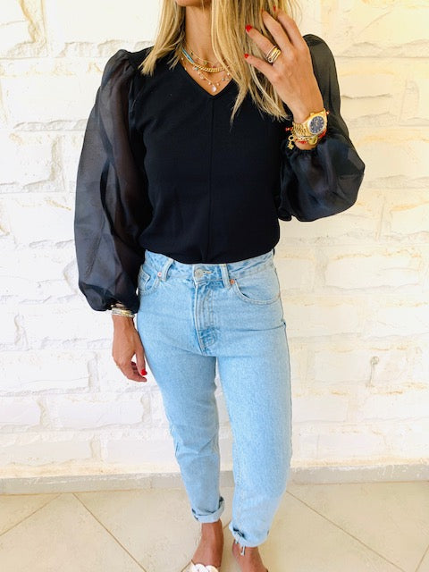 Black Out & About Top