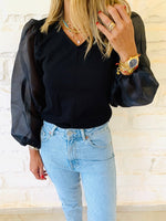Black Out & About Top