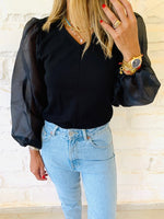 Black Out & About Top