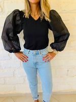 Black Out & About Top