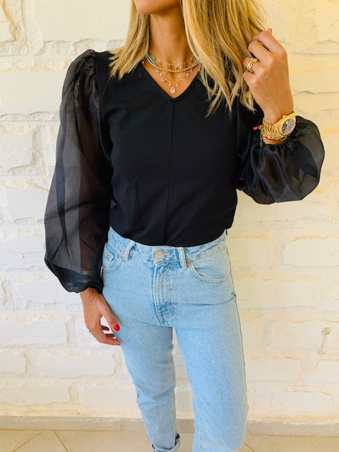 Black Out & About Top