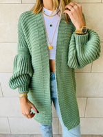 Pistachio Fluffing Around Cardi