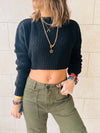 The Black Ultimate Cropped Knit