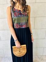 Embroidered Maxi Beach Dress
