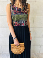 Embroidered Maxi Beach Dress