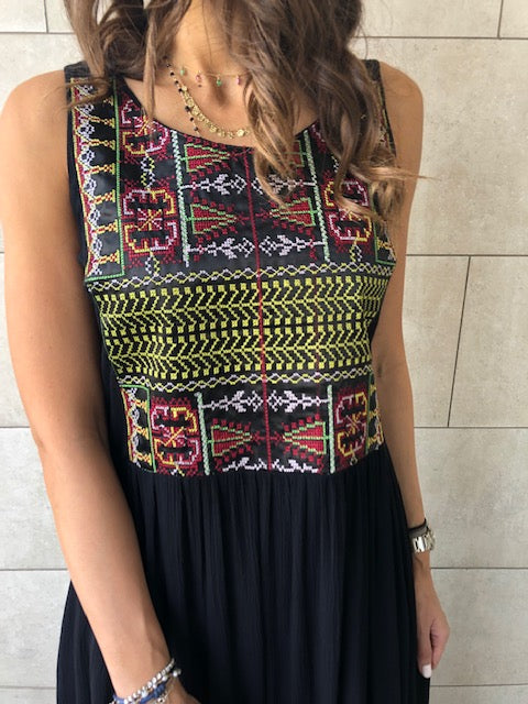 Embroidered Maxi Beach Dress
