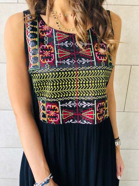 Embroidered Maxi Beach Dress