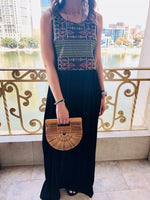 Embroidered Maxi Beach Dress