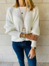 White Elle Pullover