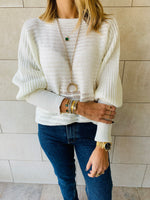 White Elle Pullover
