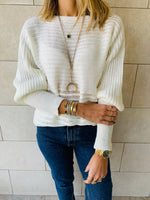 White Elle Pullover