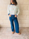 Blue Hello Spring Cropped Knit