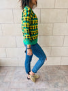 Green Pixel Cardi