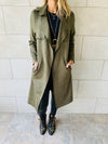 Olive Suede Coat
