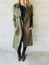 Olive Suede Coat