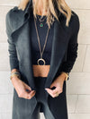 Black Suede Coat
