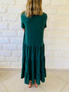 Green Tiered City Dress