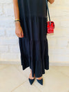 Black Tiered City Dress
