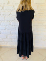 Black Tiered City Dress