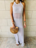 White Goddess Crochet Beach Dress