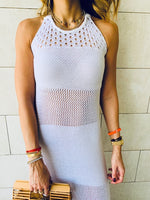 White Goddess Crochet Beach Dress