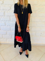 Black Tiered City Dress