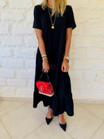 Black Tiered City Dress