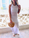 White Goddess Crochet Beach Dress