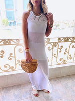White Goddess Crochet Beach Dress