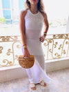 White Goddess Crochet Beach Dress