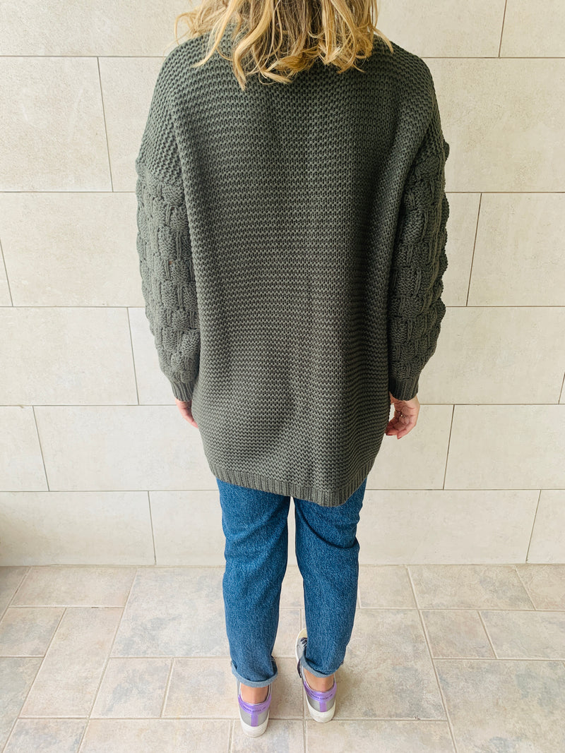 Olive Holly Pocket Cardigan