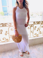 White Goddess Crochet Beach Dress