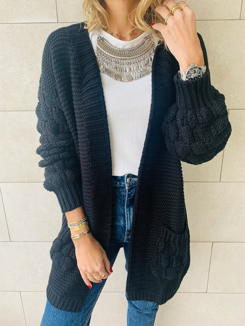 Black Holly Pocket Cardigan