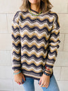 Earth Wavy Knit Pullover