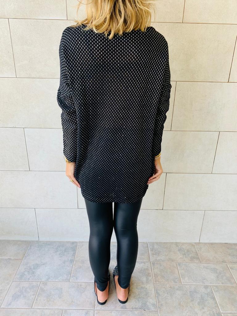 Black Shine On Tunic