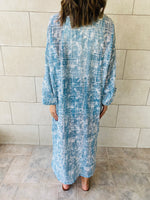 Blue Luxe Embroidery Kimono